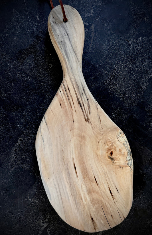Rustic Charm: Locally Handcrafted Spalted Maple Wooden Cheese Board